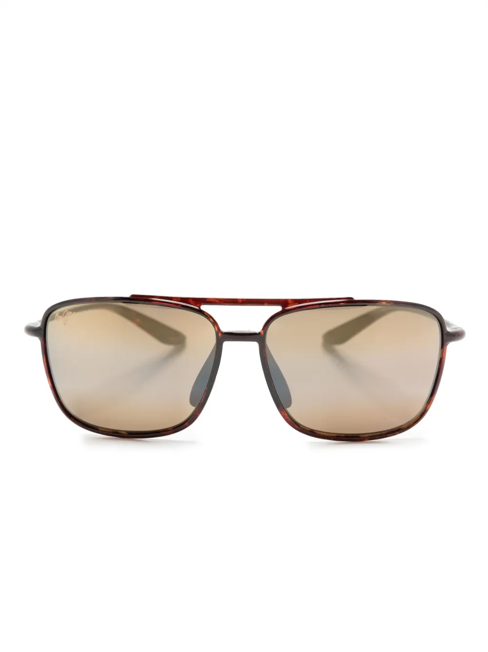 Maui Jim Kaupo Gap Mirrored Sunglasses In Brown