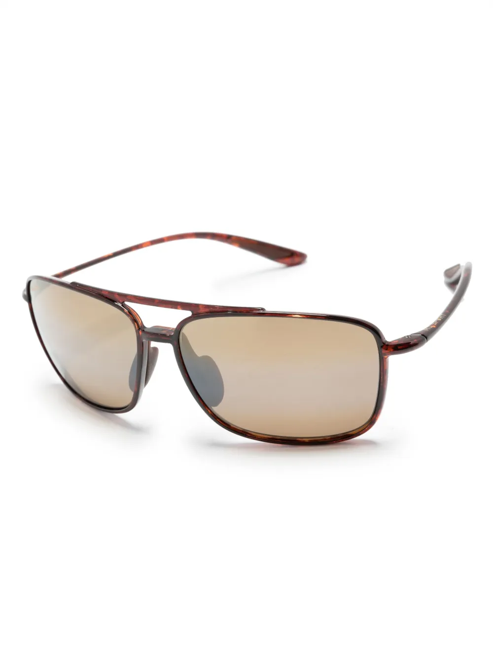 Maui Jim Kaupo Gap Mirrored Sunglasses In Brown