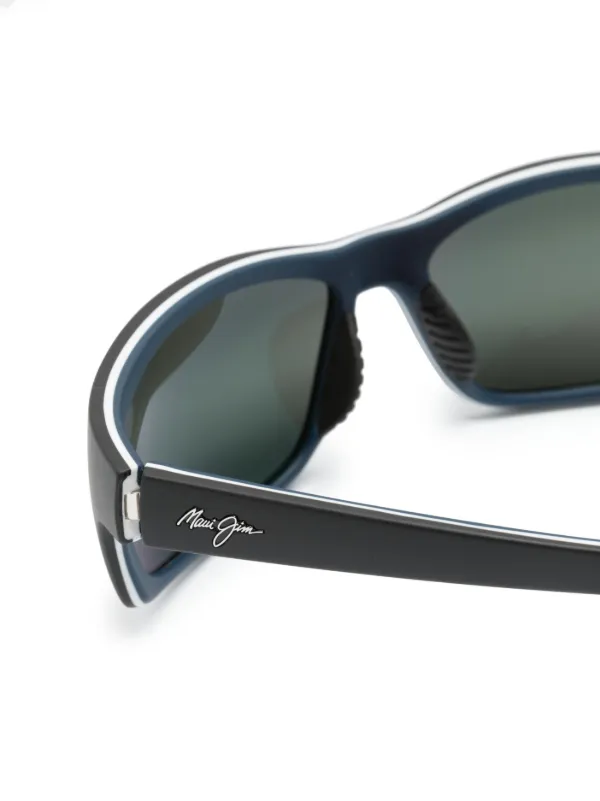 Maui Jim Lunettes De Soleil à Monture Rectangulaire Noir