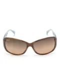 Maui Jim Nalani rectangle-frame sunglasses - Brown