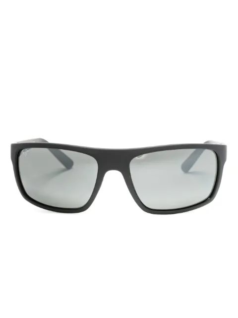 Maui Jim logo-print rectangle-frame sunglasses