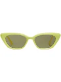 Gentle Monster Terra Cotta Y7 logo-plaque sunglasses - Yellow
