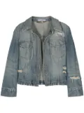 Dolce & Gabbana Pre-Owned 2000s distressed denim jacket - Blue