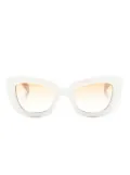 Cutler & Gross 9797 cat-eye sunglasses - White