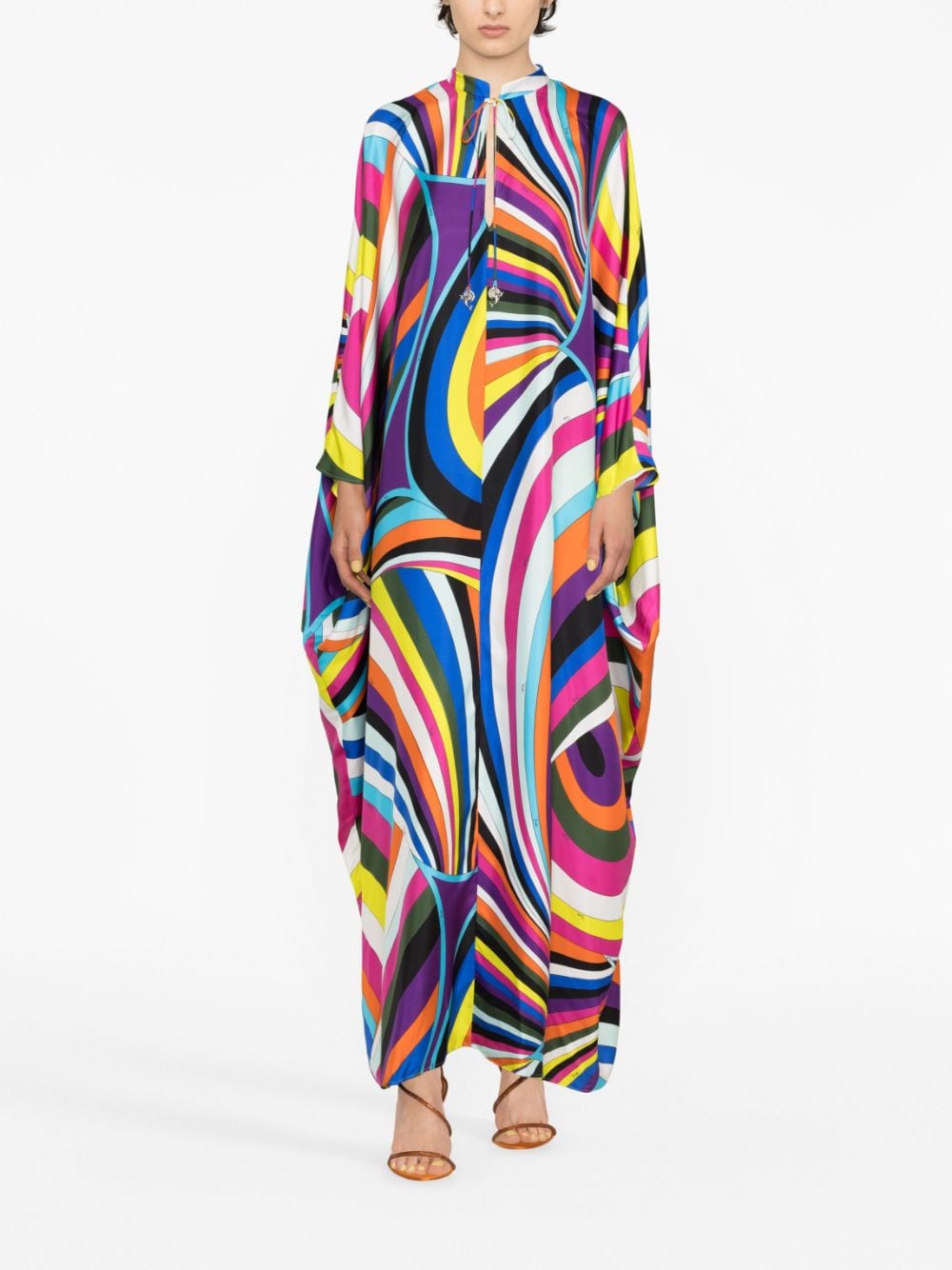 Image 2 of PUCCI Iride-print silk maxi dress