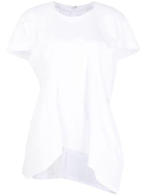 Comme Des Garçons asymmetric-design panelled T-shirt