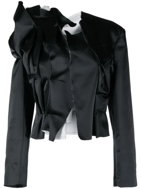 Comme Des Garçons gathered -effect layered blazer