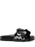 Rabanne Sparkle disc-detailing sandals - Black