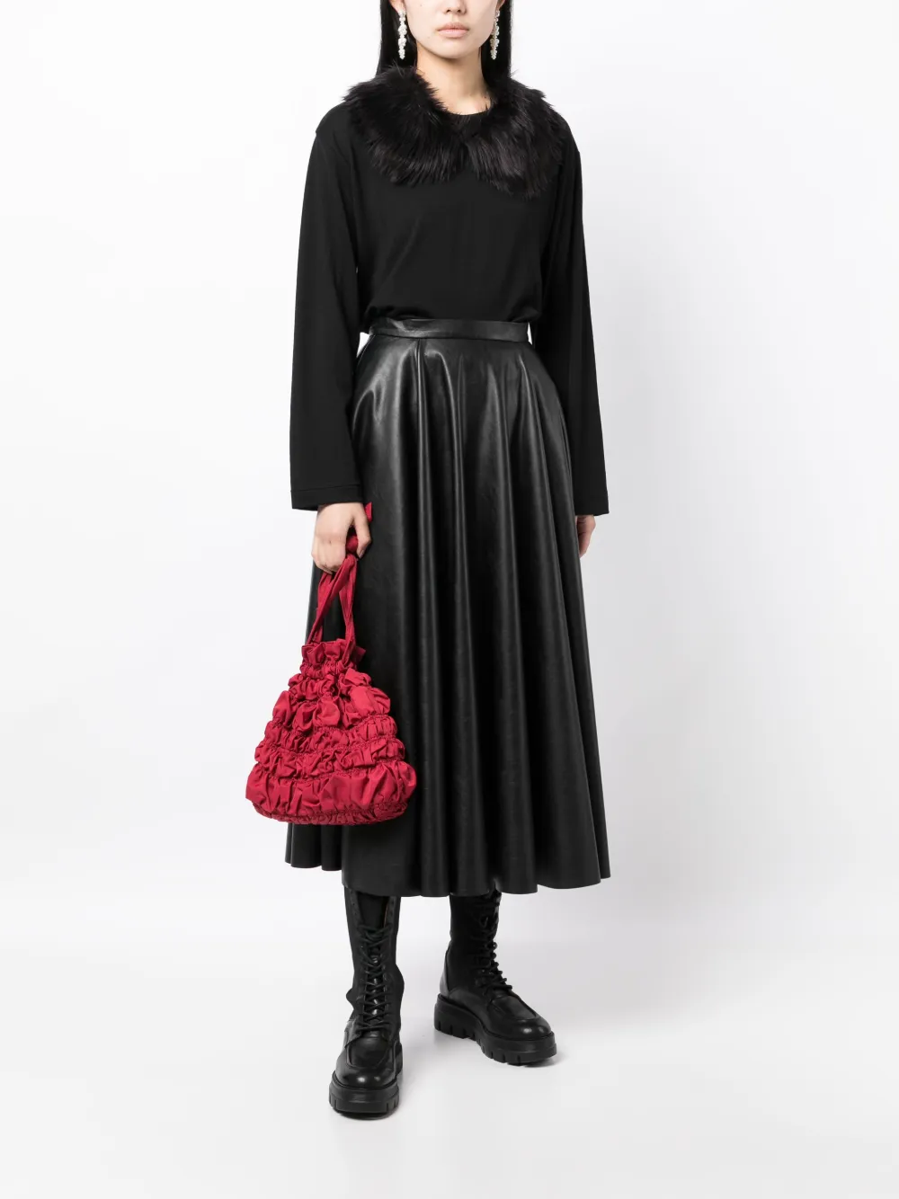 Comme Des Garçons T-shirt met lange mouwen - Zwart