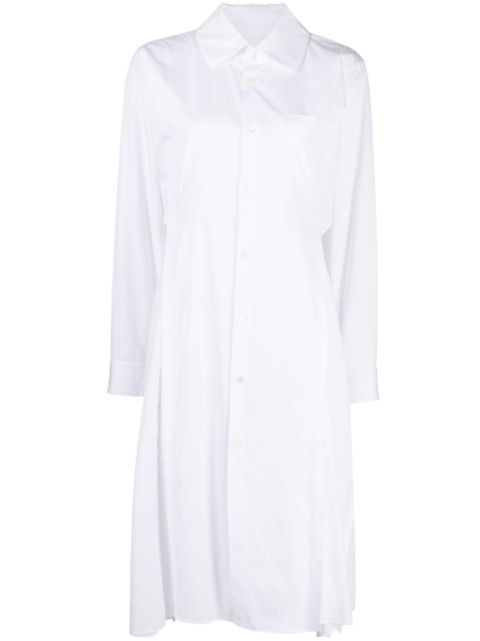 Comme Des Garcons Comme Des Garcons long-sleeved cotton shirtdress Women