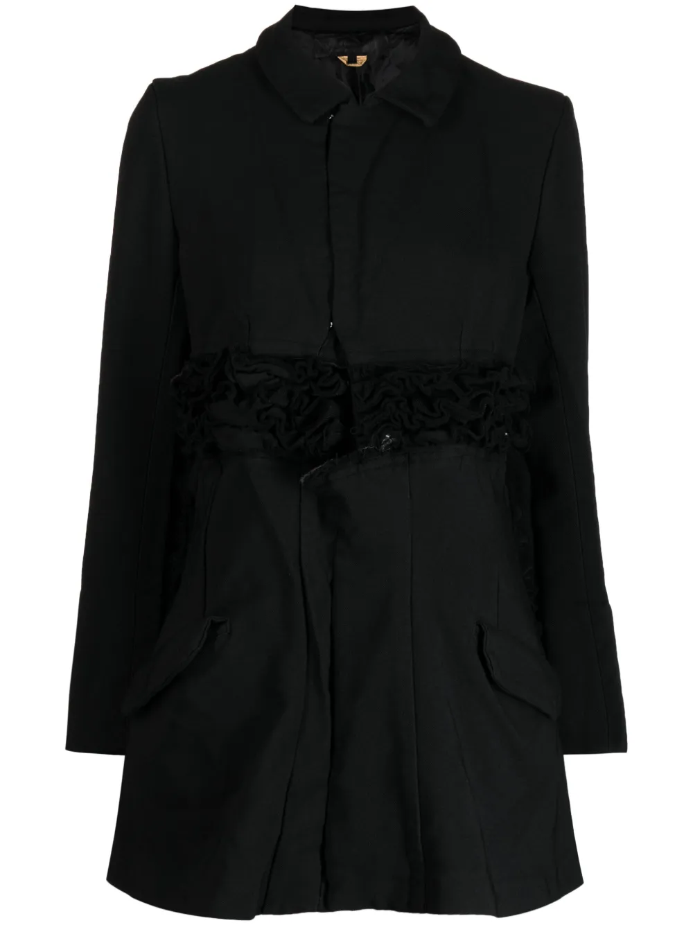 Comme Des Garçons Bomberjacke In Distressed-optik In 1 - Black