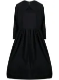 Comme Des Garçons Comme Des Garçons bib-collar midi dress - Blue