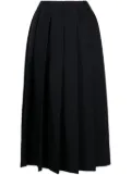 Comme Des Garçons Comme Des Garçons pleated wool midi skirt - Black