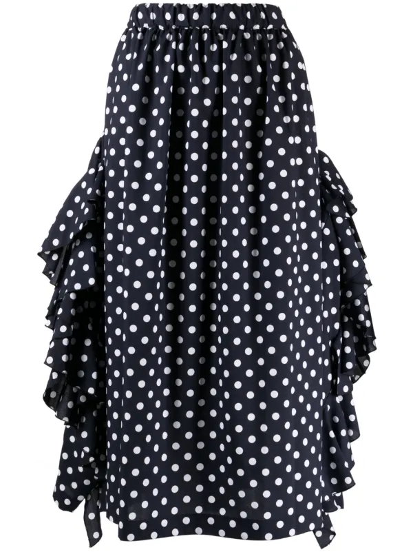 Comme Des Garçons Comme Des Garçons ポルカドット ラッフルスカート