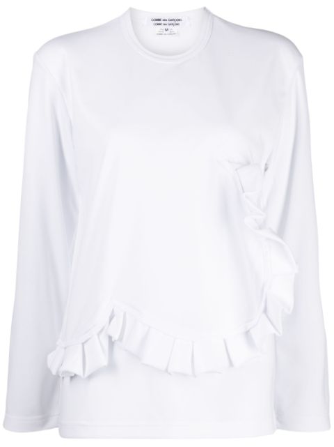 Comme Des Garcons Comme Des Garcons ruffle-detail long-sleeved T-shirt Women