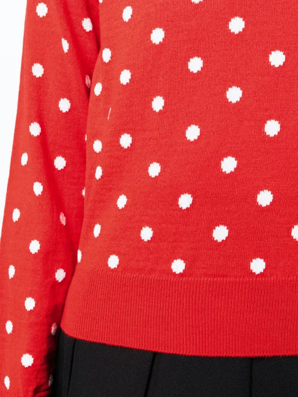 White polka outlet dot jumper