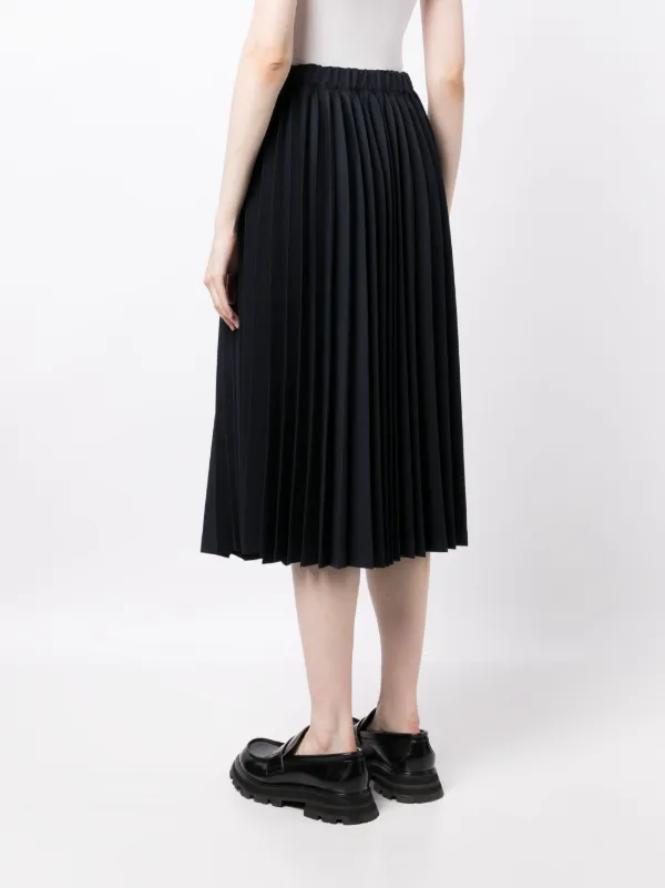 comme des garcons pleated skirt