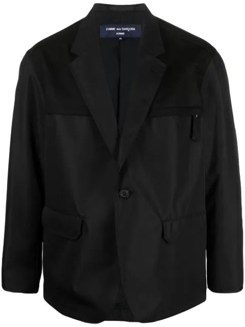 Comme des Garçons Homme blazer con botones y paneles