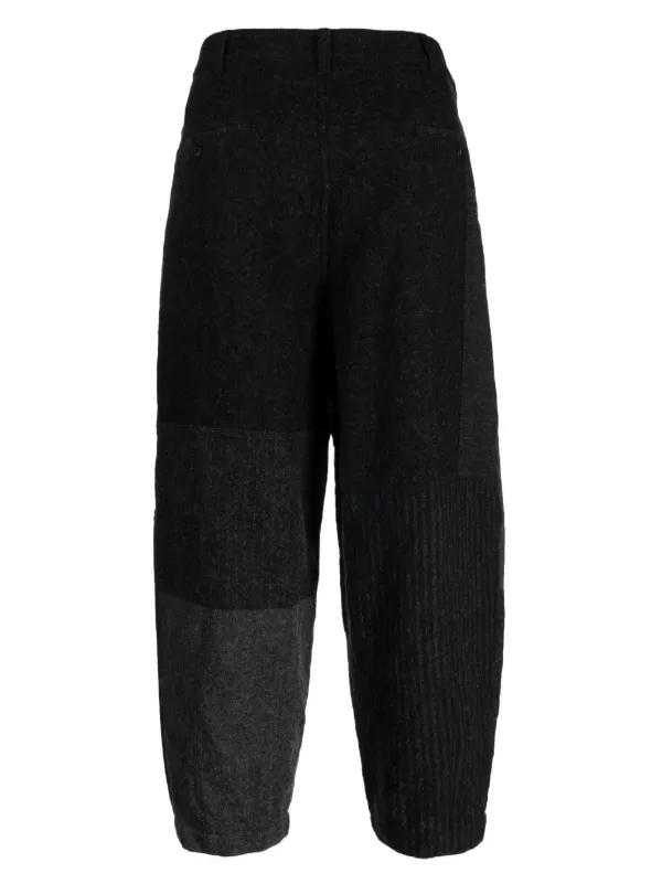 コムデギャルソン　ブラック サルエルパンツ パッチワーク Comme Des Garçons Homme パッチワーク サルエルパンツ | ブラック