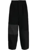 Comme des Garçons Homme patchwork drop-crotch trousers - Black