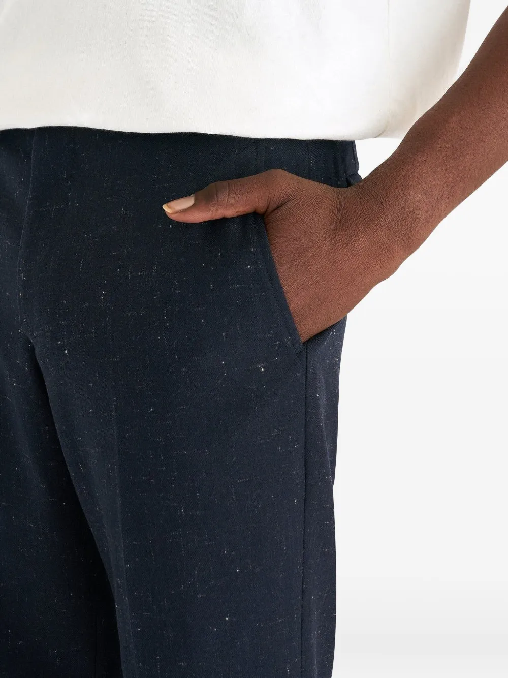 Comme des Garçons Homme Deux Broek met achterzak Blauw