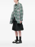 Comme des Garçons Homme Plus plaid blazer - Green