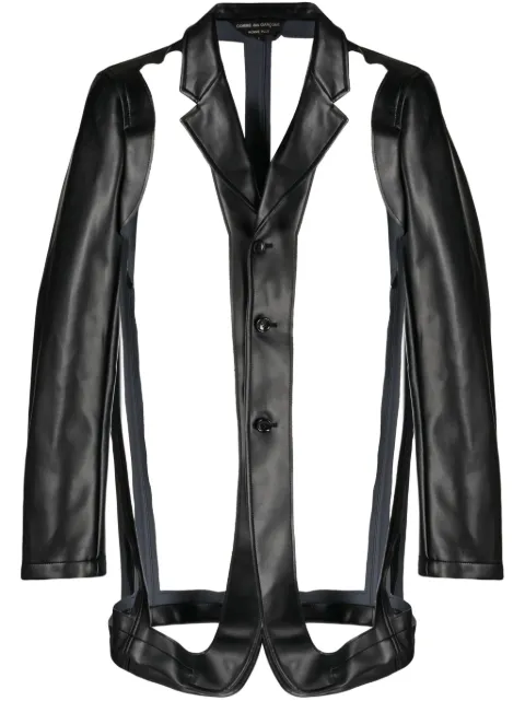 Comme des Garçons Homme Plus cut-out single-breasted blazer 