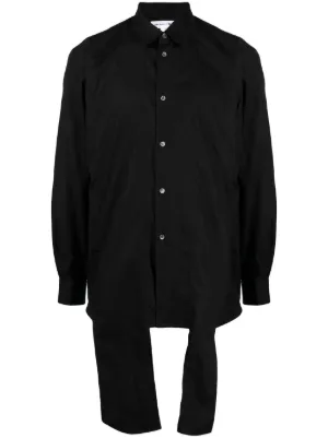 Comme Des Garçons Homme Plus アシンメトリーシャツ | ブラック