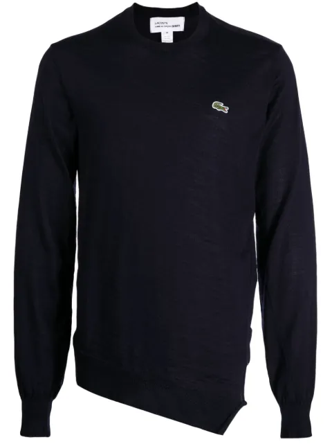 Comme Des Garçons Shirt logo-patch wool jumper