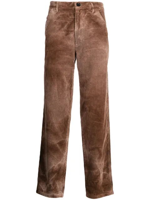 Comme Des Garçons Shirt pantalones de pana con tiro medio