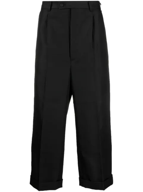 Comme des Garçons Homme high-waisted cropped trousers