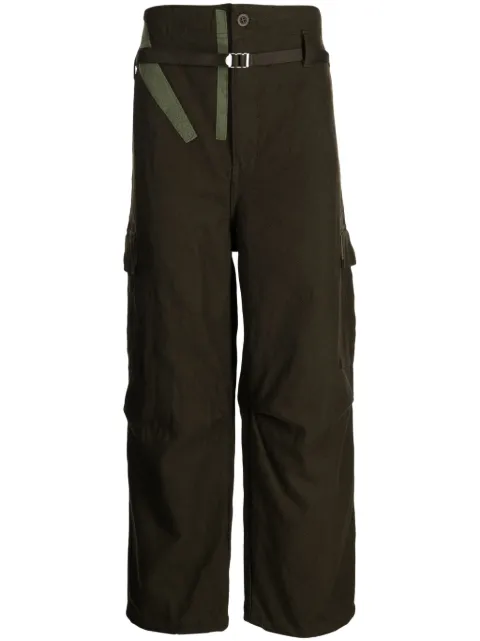 Comme des Garçons Homme cargo-pocket cotton-blend wide-leg trousers 