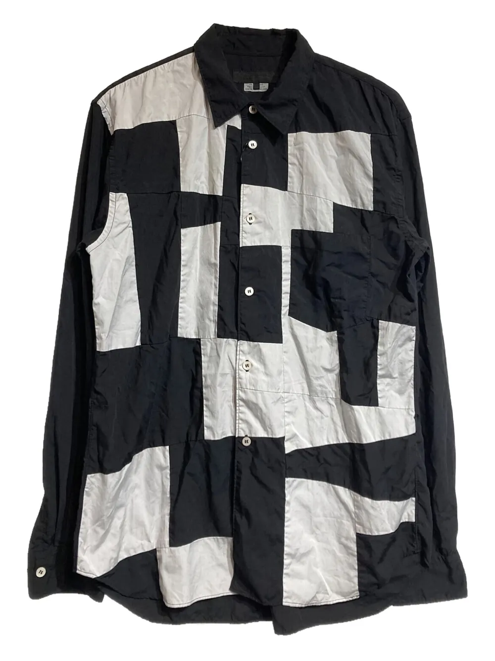 Comme des Garçons Homme Deux patchwork panelled shirt | Black | Image 1