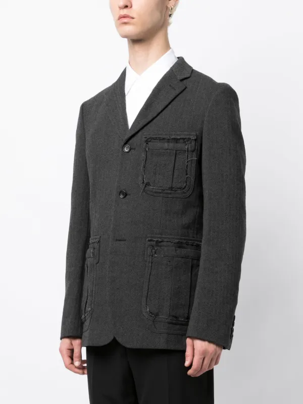Comme Des Garçons Homme Deux シングルジャケット - Farfetch 