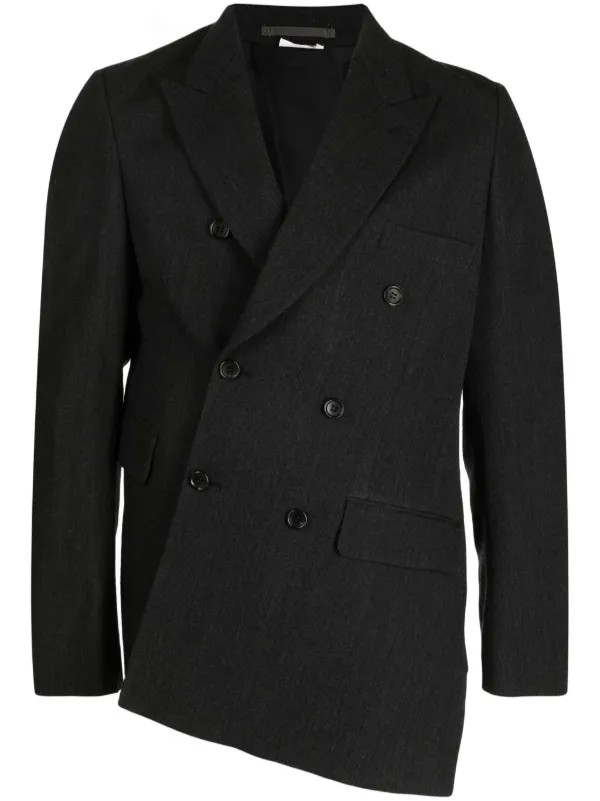 Comme Des Garçons Homme Deux asymmetric-design Wool Blazer