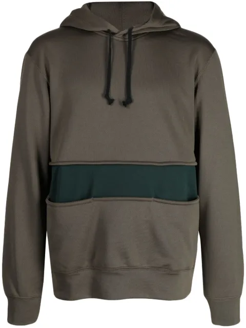 Comme des Garçons Homme Deux drawstring-hood panelled hoodie