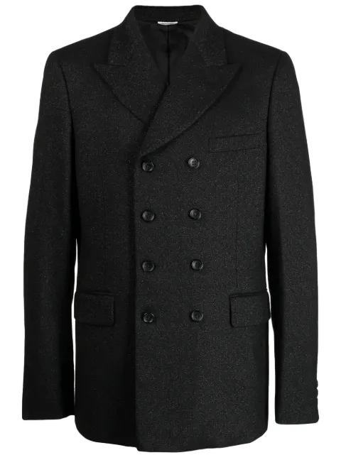 Comme des Garçons Homme Plus textured-finish peak-lapels blazer 