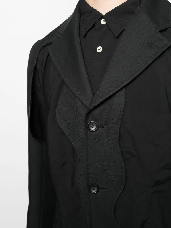 Comme Des Garçons Homme Plus notched-lapels cut-out Detailing