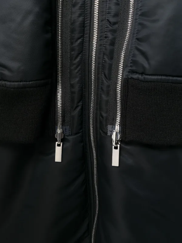 Noir Kei Ninomiya ジップアップ パデッドコート | ブラック