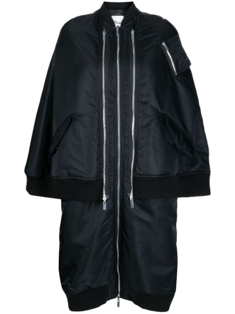 Noir Kei Ninomiya zipped padded coat