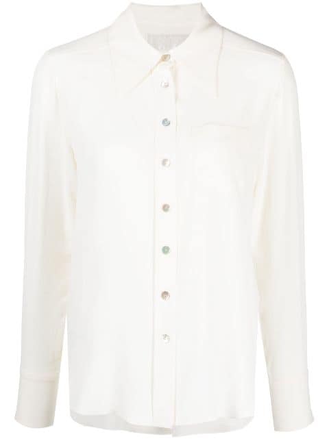 JANE Parker pointed-collar shirt