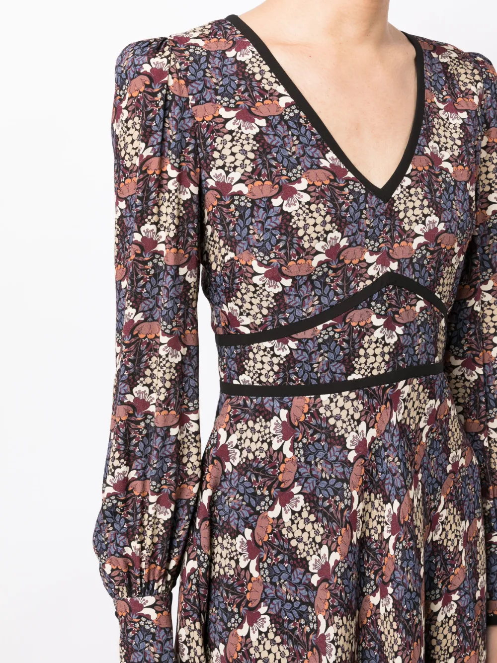 JANE Rapunzel floral-print Midi Dress - Farfetch