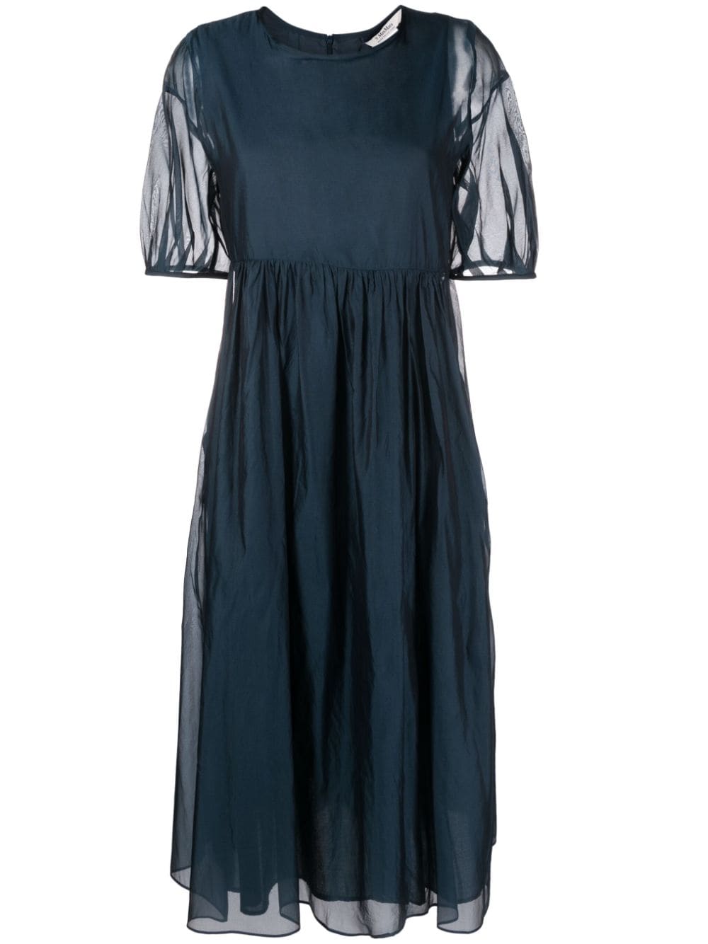 's Max Mara Fatoso Silk-blend Midi Dress In Blue