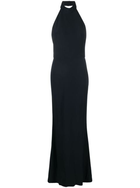 Alexander McQueen - halterneck open-back maxi dress