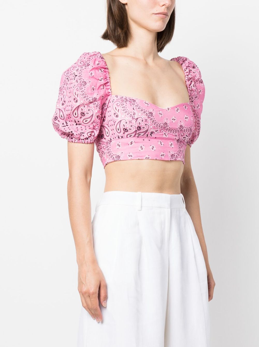 MC2 Saint Barth Delia graphic-print cropped top Women