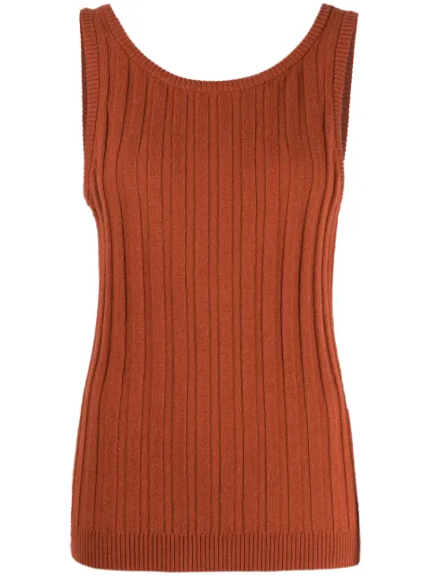 Cashmere In Love débardeur Mara à design nervuré
