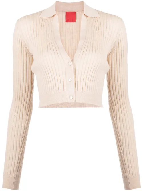 Cardigan crop Callen à col v - Cashmere In Love - Modalova