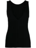 Cashmere In Love Mara V-back tank top - Black