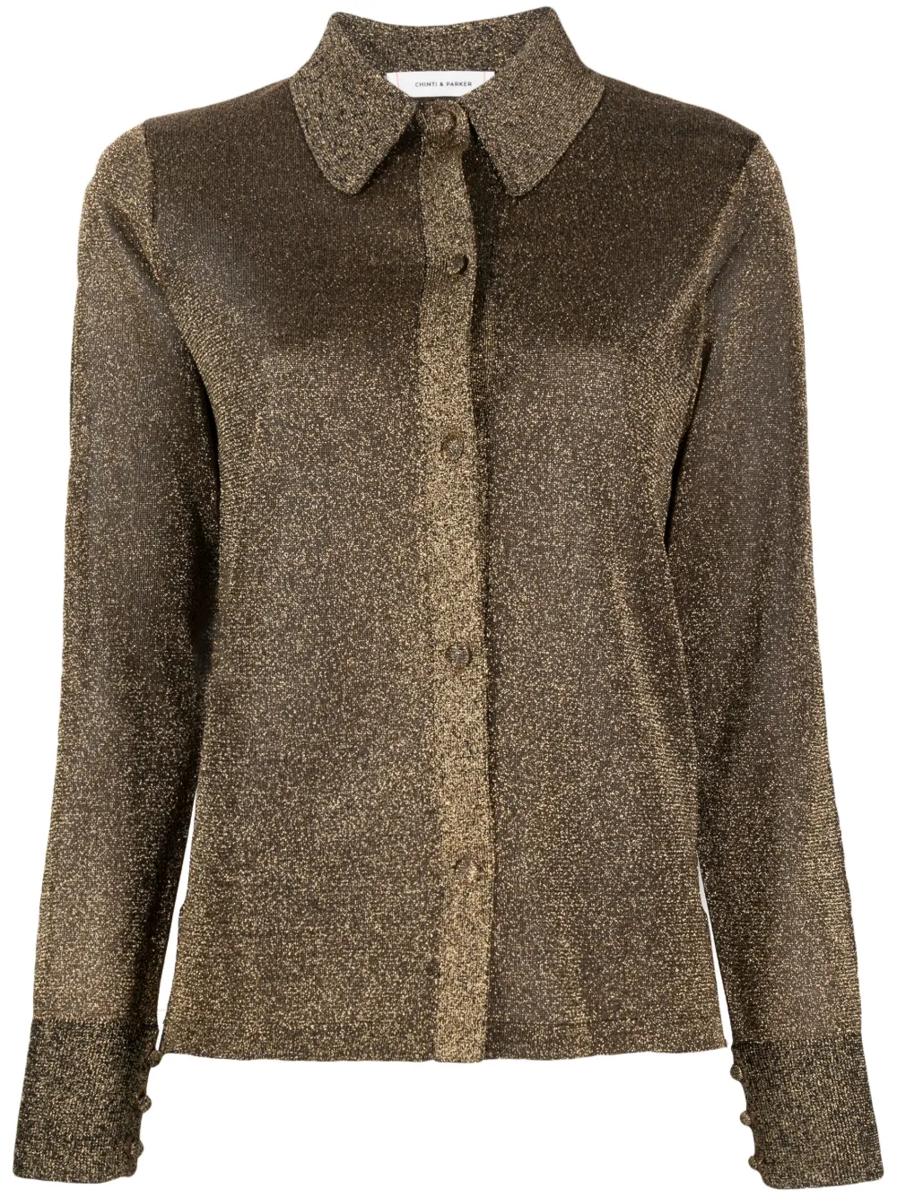 Chinti & Parker Lurex blouse Goud