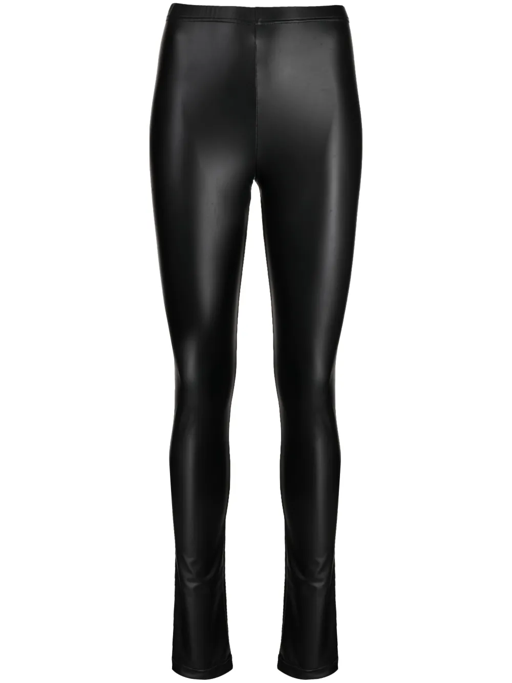 Shop Junya Watanabe Mid-rise Matte-finish Leggings In Schwarz